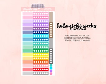 Hobonichi Weeks Habit Tracker Stickers - Planner Stickers, Hobonichi Techo Weeks, Weekly Stickers