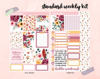 Sophia Sticker Kit // Vertical Planners, Hourly Planners