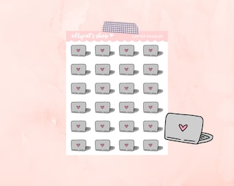 Laptop Doodles - Planner Stickers