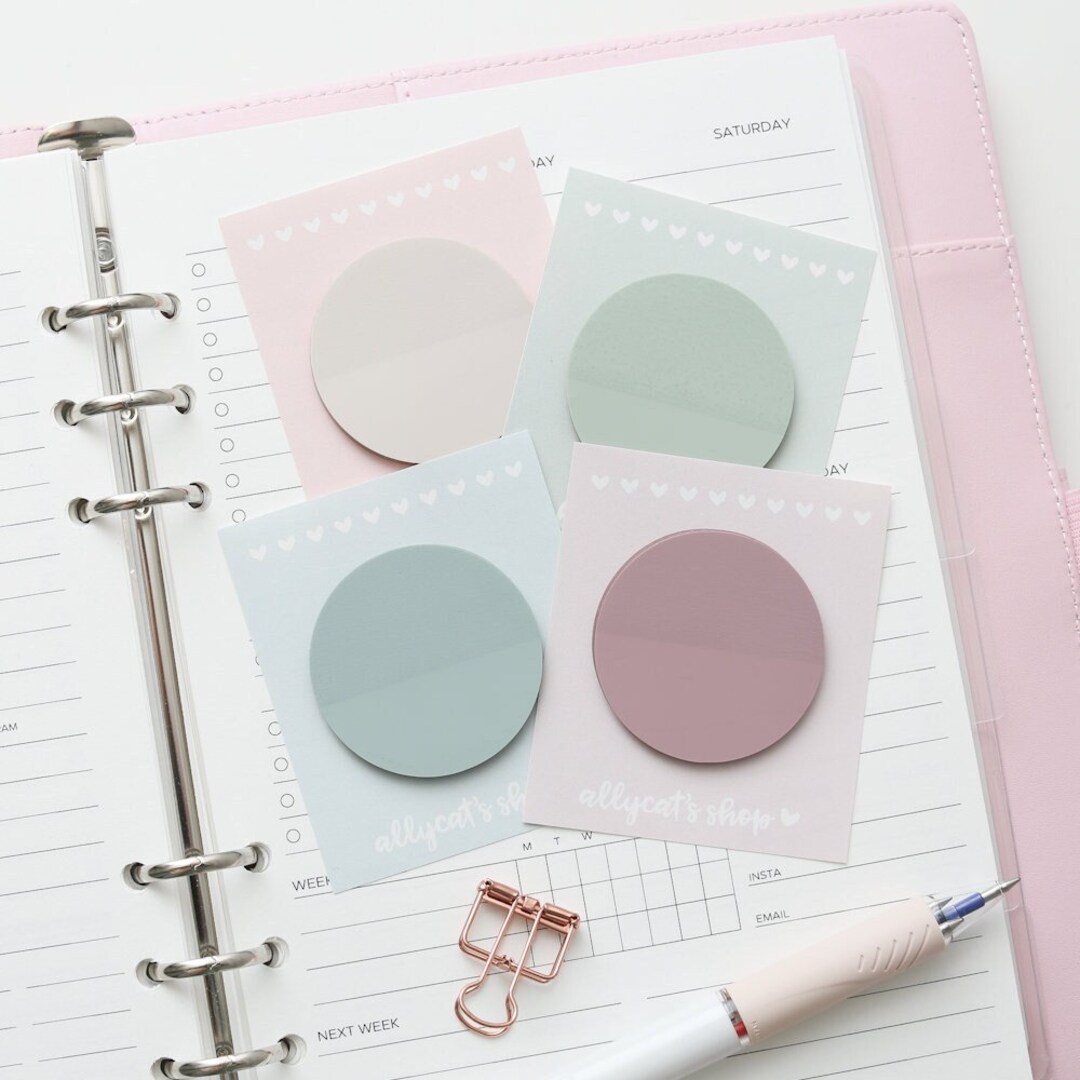 Circle Transparent Sticky Notes - Stationery, Paper Goods, Office ...