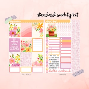 Adeline Sticker Kit // Vertical Planners, Hourly Planners
