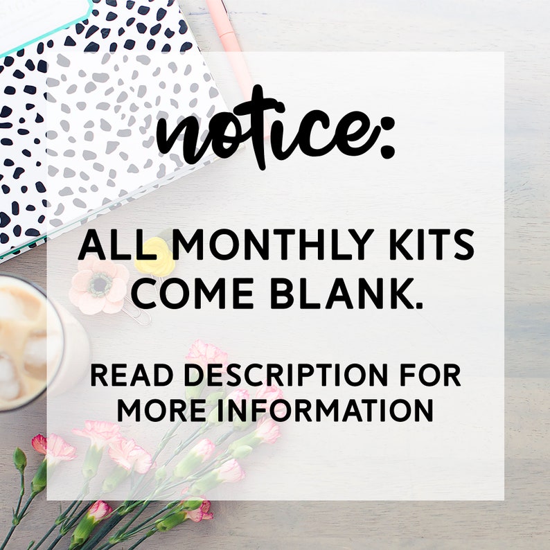 MEDIUM Passion Planner kit Burgundy Blooms Monthly Kit