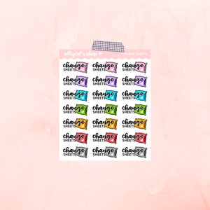 Change Sheets - Planner Stickers