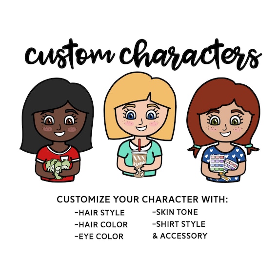 Caracter Sticker Custom character stickers! Stickers, Labels & Tags Stickers Paper etna ...