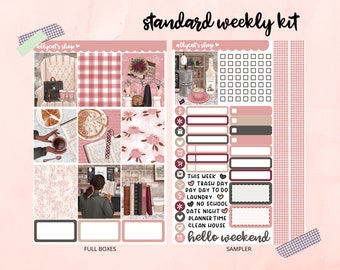 Caroline Sticker Kit // Vertical Planners, Hourly Planners