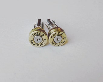 SPEER 9mm Brass Bullet Shell Cufflink- Bullet Casing Cuff links