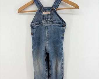 Calvin Klein Vintage Kids Denim Overalls Acid Wash 90s Y2K Retro Cotton Designer
