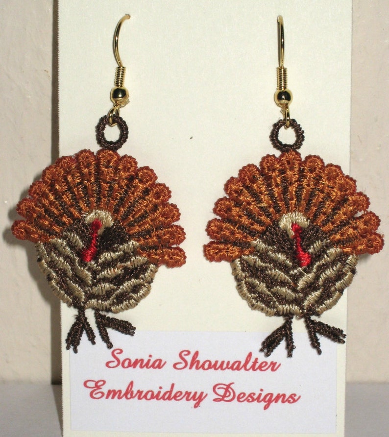THANKSGIVING TURKEY EARRINGS For the Holidays Pierced Ears Etsy