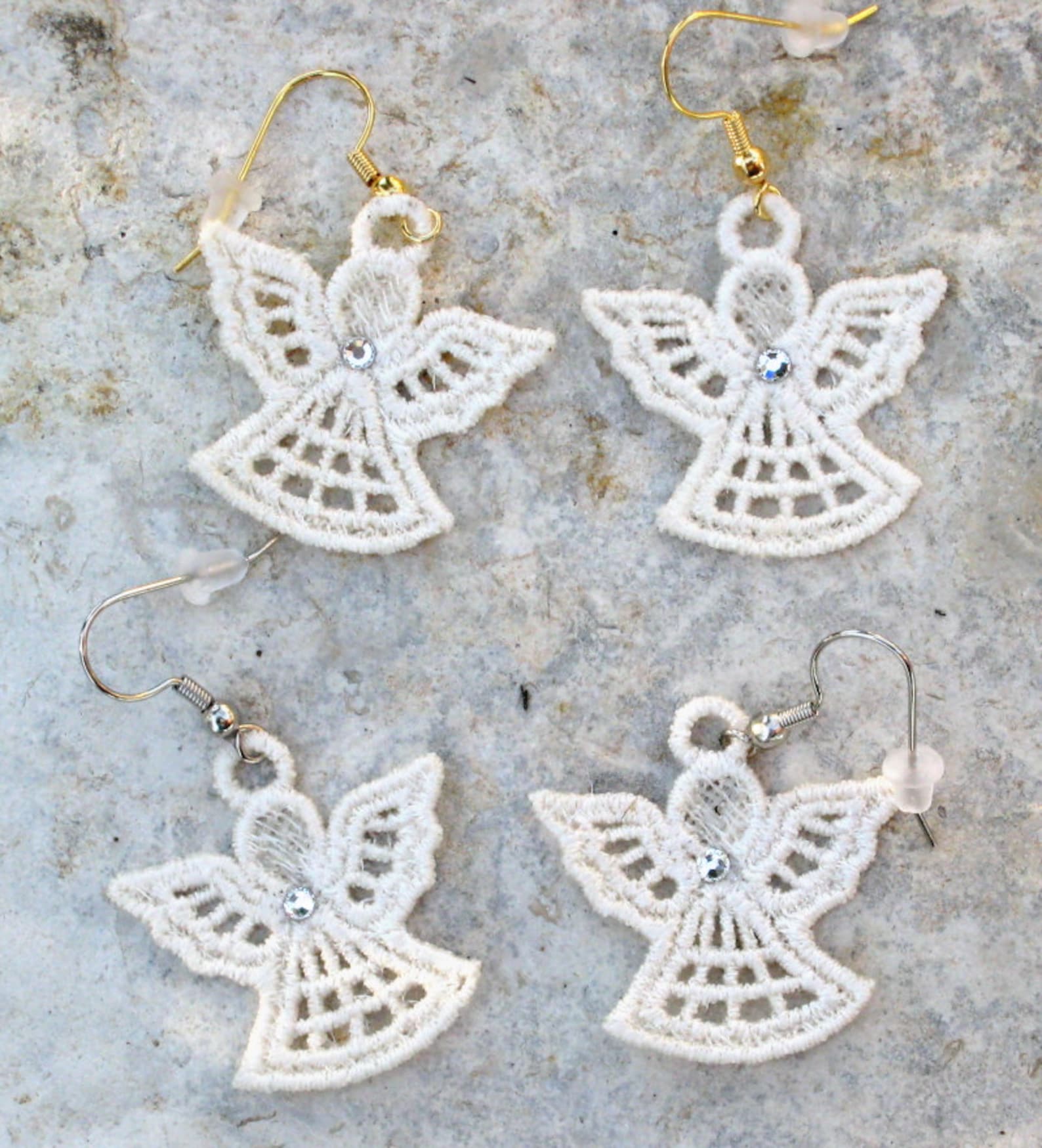 CHRISTMAS ANGEL EARRINGS Lightweight Swarovski Crystal - Etsy Sweden
