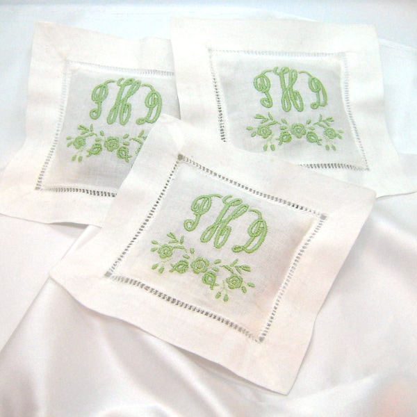 LAVENDER SACHETS for HER! Floral Designs, Initial-Name-Monogram, Mother's Day, Bridal Party, Teacher Gift, Choice of Lavender or White Linen