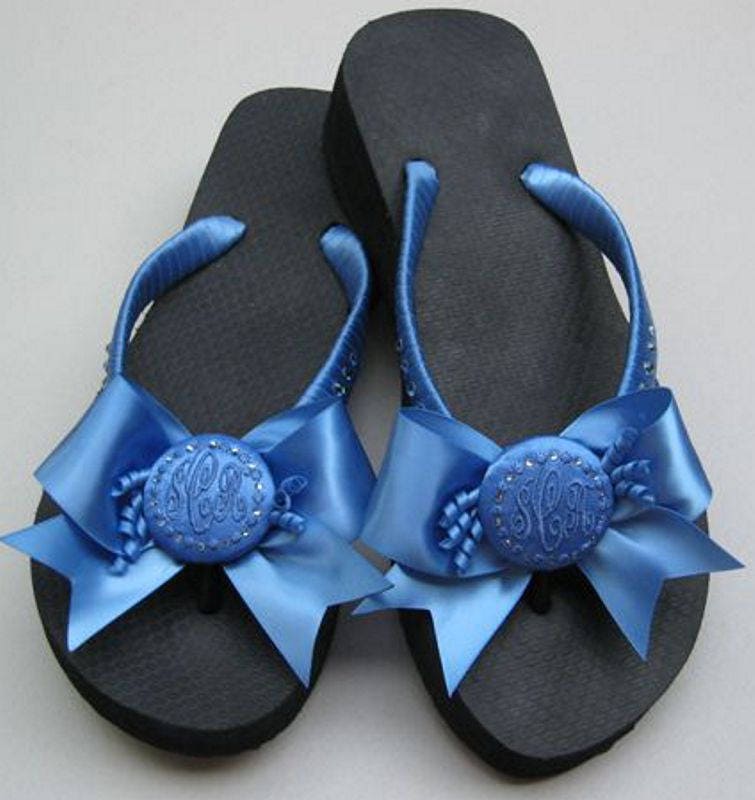 satin flip flops