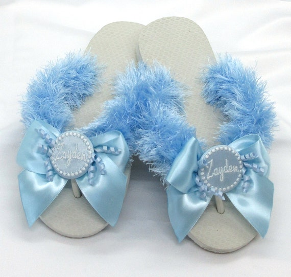 FUN FUR FLOWER Girl Flip Flops Children & Girls Beach and Etsy