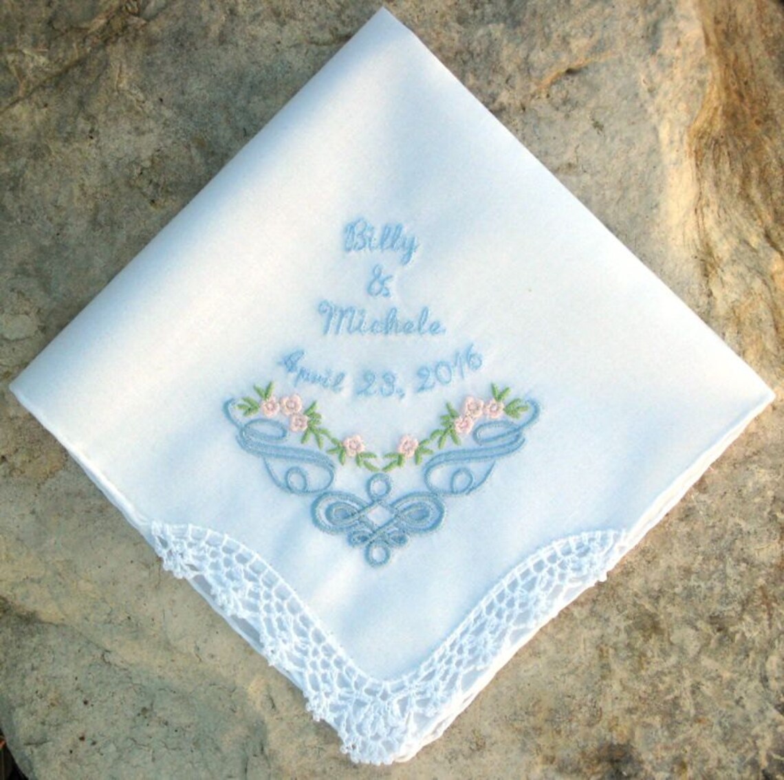BRIDE HANDKERCHIEF Wedding Mother of the
