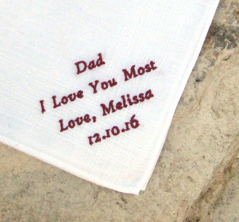 MEN'S IRISH LINEN Handkerchief with Personal Message Etsy