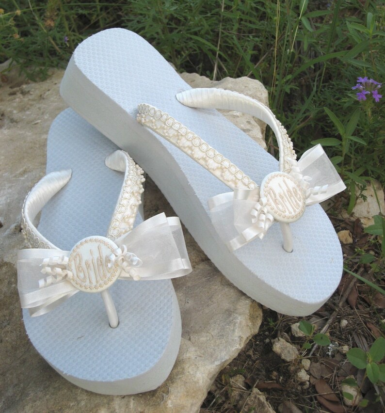 flip flops with ribbon ties