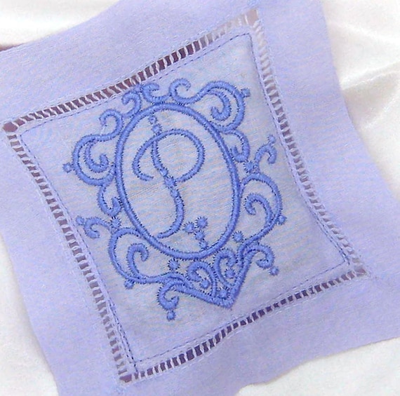 Gift LAVENDER SACHET for the BRIDE White or Lavender Brief Message Small Designs Repels Insects /& Moths Linen Custom Design Monogram