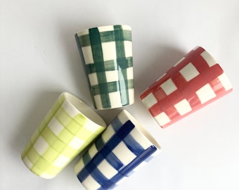 PLAID Ceramic cup