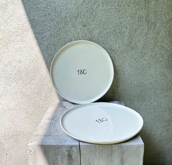 Ceramic personalized dinner plate