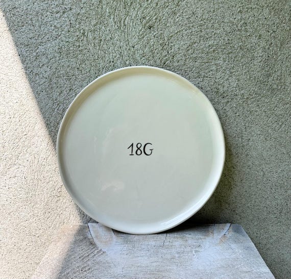 Ceramic personalized dinner plate