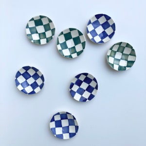 Ceramic Checker plate / ring dish