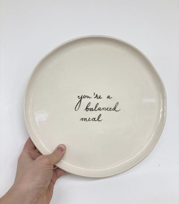 Ceramic personalized dinner plate