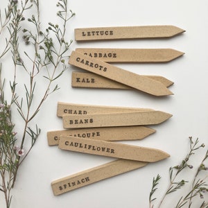 Ceramic VEGETABLE garden markers