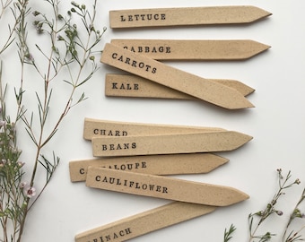 Ceramic VEGETABLE garden markers