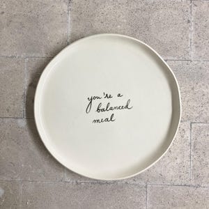 Ceramic personalized dinner plate