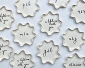 Ceramic personalized dinner plate