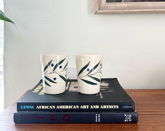 Ceramic Cup with botanical pattern