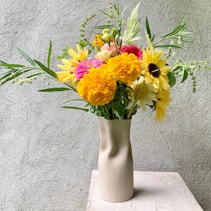 Sandy Speckled handmade Ceramic Vase