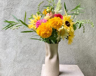 Sandy Speckled handmade Ceramic Vase