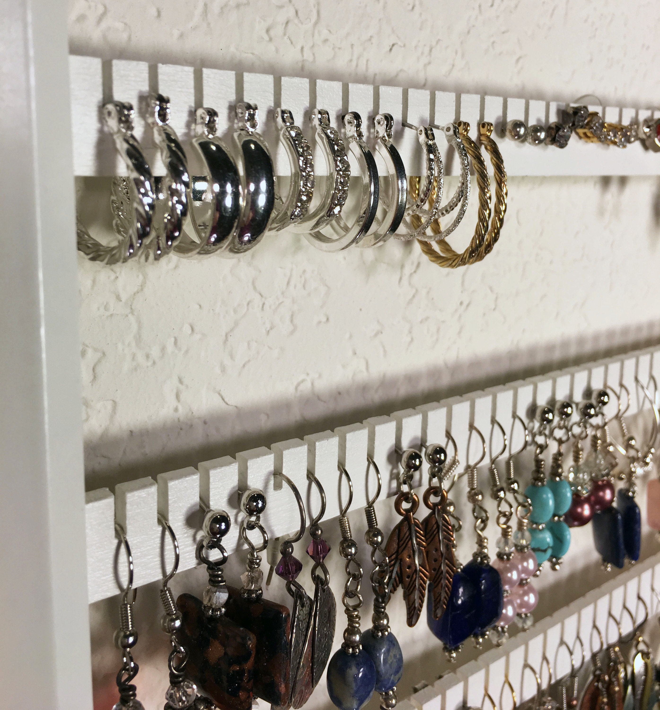 Earring Holder for Long Earrings & Hoops, Jewelry Organizer