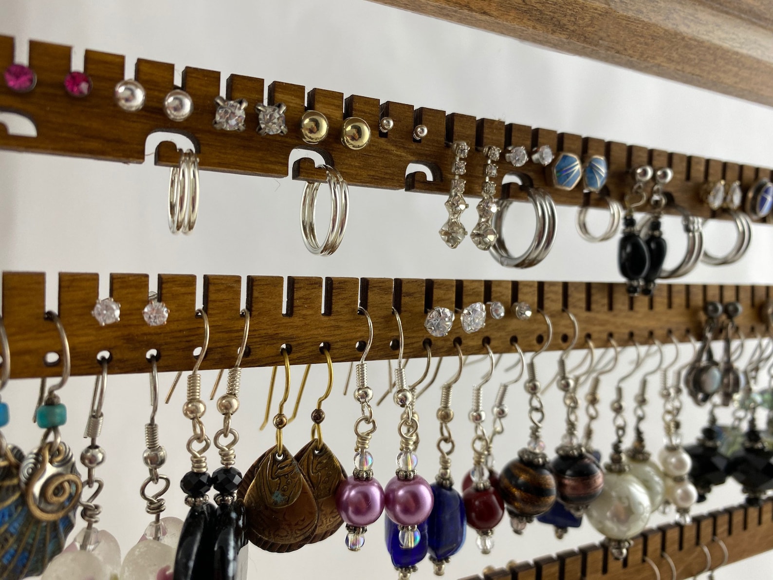 16 Earring Holder Slats DIY Organizer 9 Colors 3 Styles