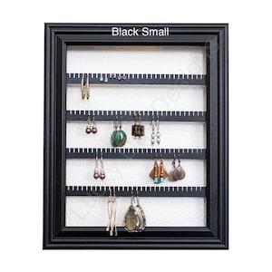 Earring Holder Framed iOrganize® Organizer - Small - Black