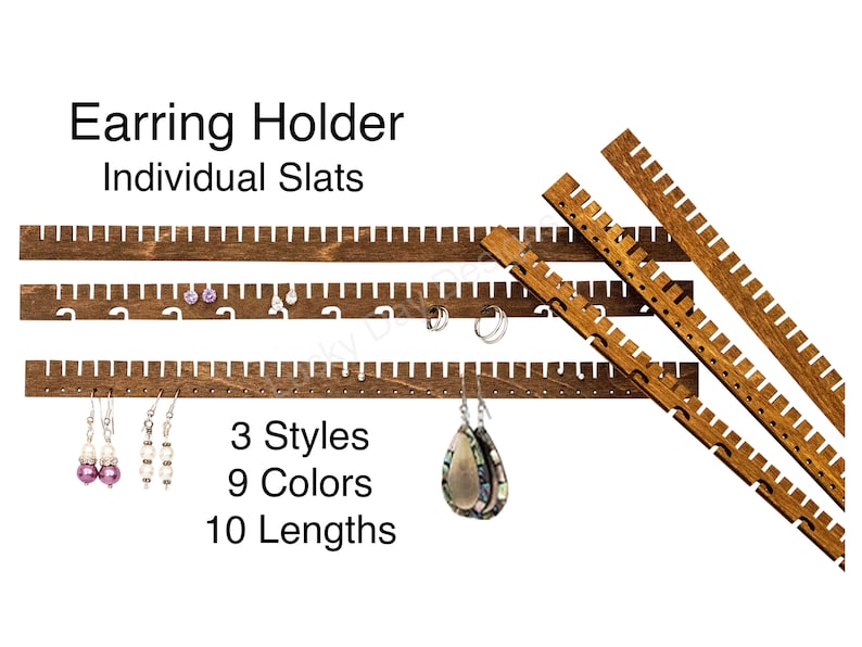 16 Earring Holder Slats DIY Organizer 9 Etsy