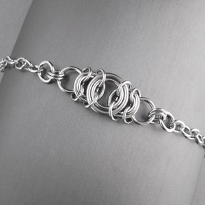 Chainmail Jewelry, Stainless Steel Bracelet, Chainmaille Bracelet, Stainless Steel Chain Bracelet, Stainless Steel Chainmail Unique Bracelet