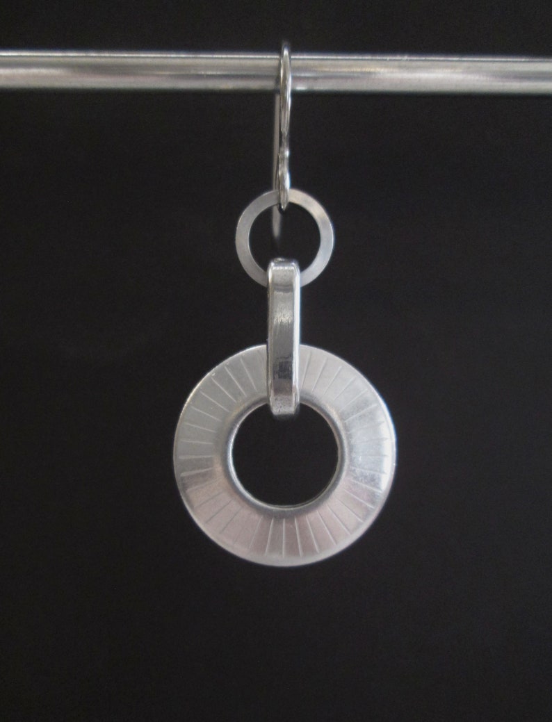 Stainless Steel Earrings Industrial Earrings Washer Earrings | Etsy