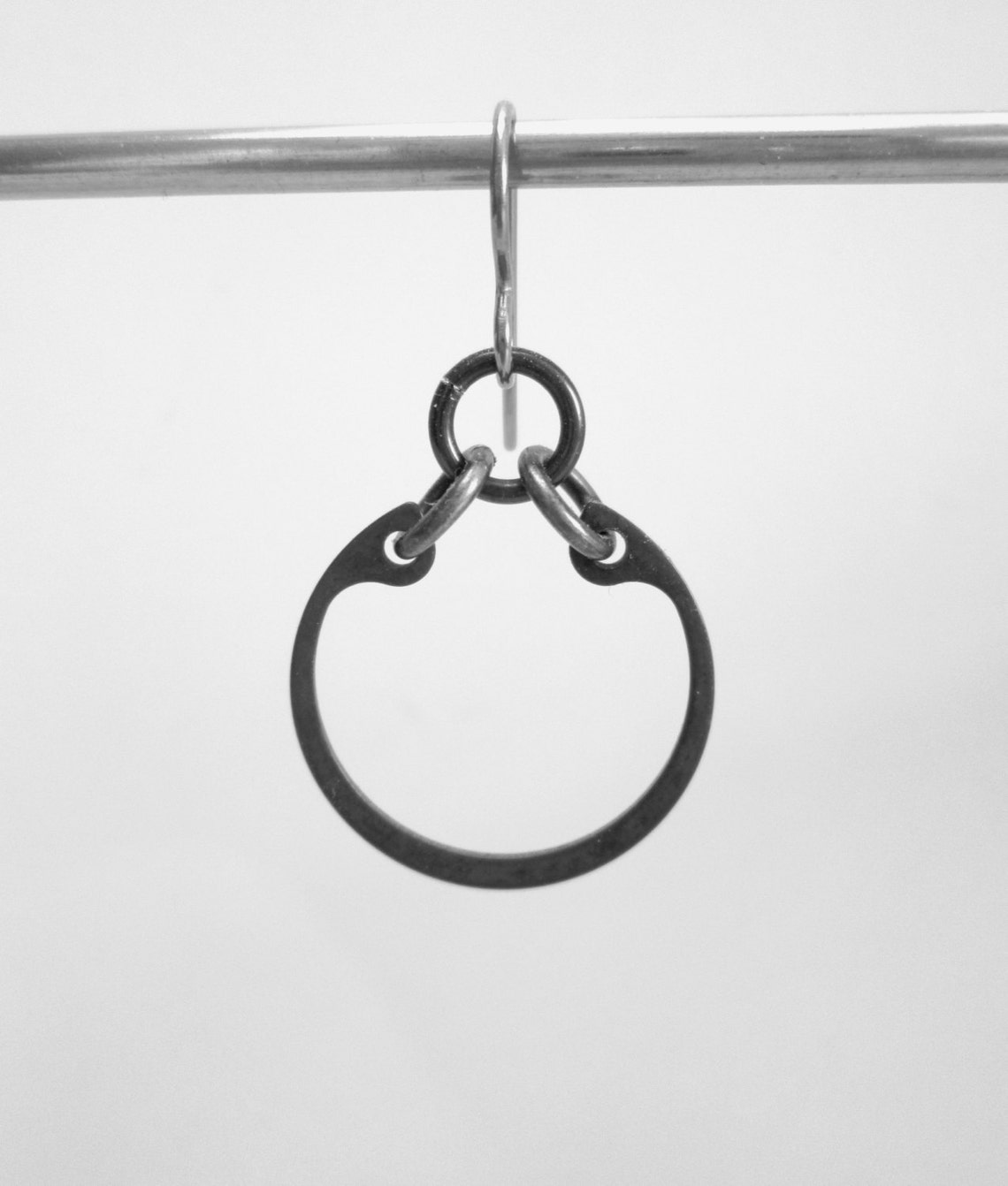 Gunmetal Earrings Industrial Metal Jewelry Hardware Jewelry Etsy