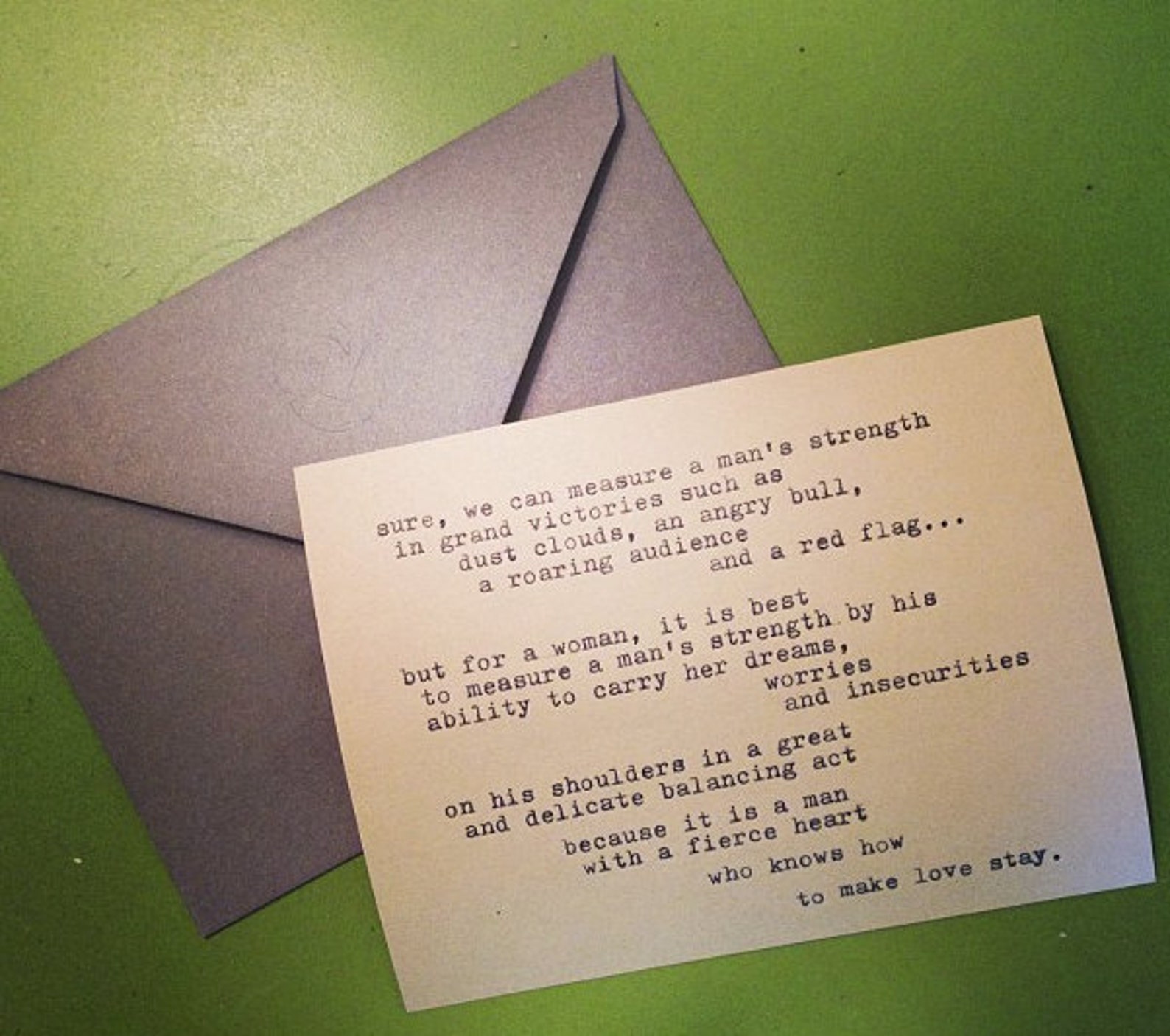 Customized typewriter poems for you Etsy