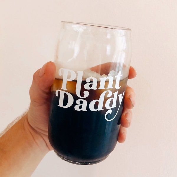 Plant Daddy Beer Glass || Plant Mama Glass || Beer Glass || plant lady || glass mug || Plant mug  || plant cup || Drinkware