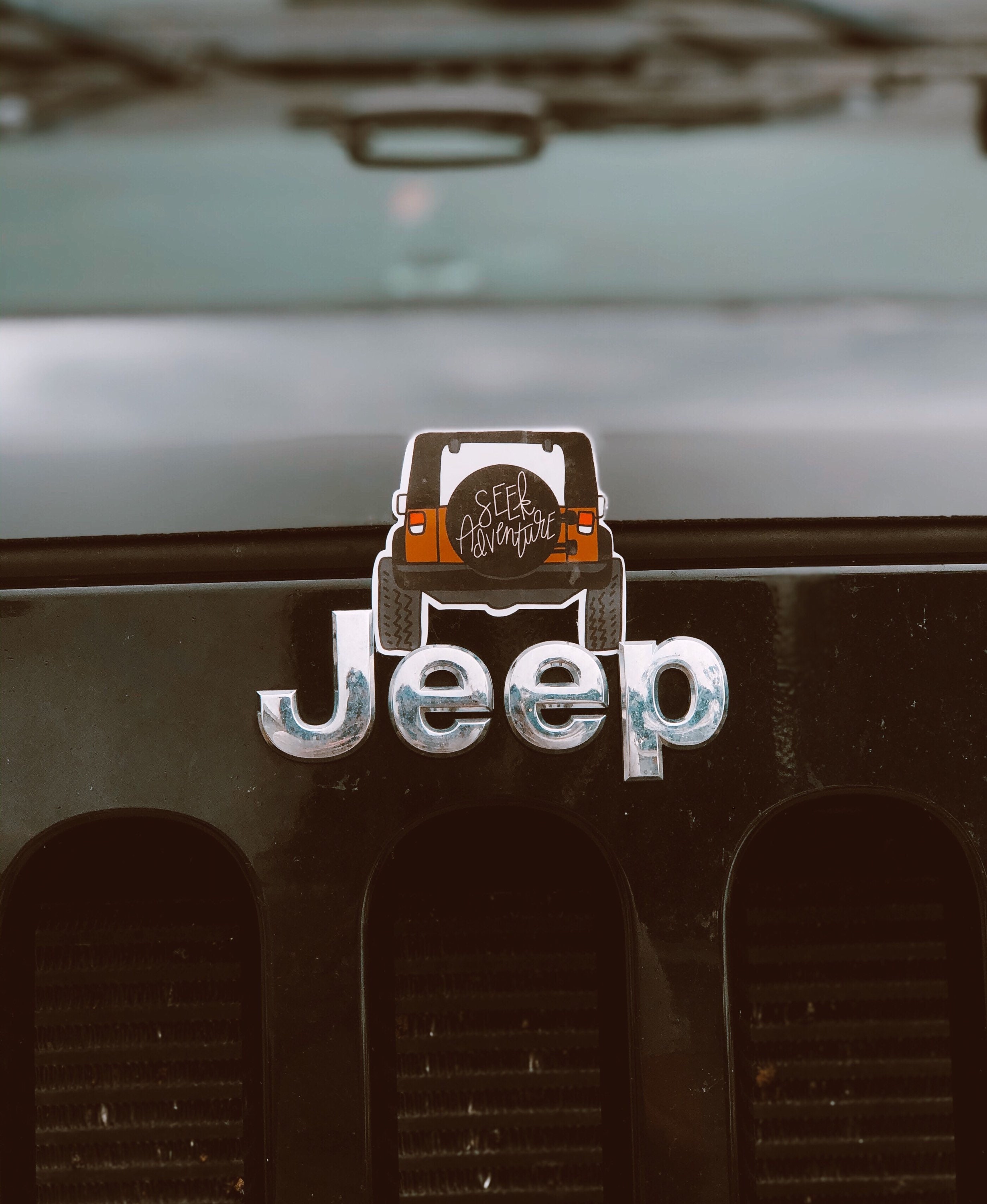Seek Adventure Jeep Sticker Decal Laptop Water Bottle Etsy