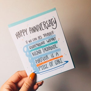 Quarantine anniversary card, 1st Anniversary Card, Anniversary Card for Husband, 2nd Anniversary Card, Quarantine Couple image 2