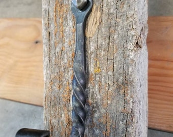 Wrought iron twisted hook