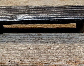 Hammered iron wood grain drawer pull/handle