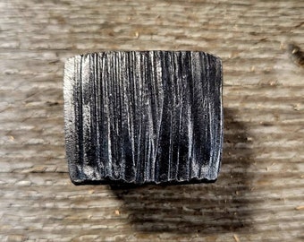 Hammered wood grain iron cabinet/drawer knob