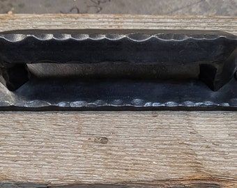 Hammered iron drawer pull/handle