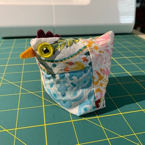 Patchwork Chicken Pincushion PATTERN PDF