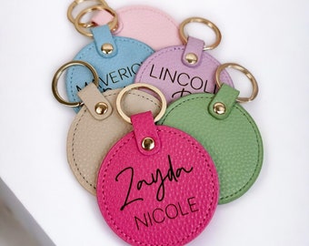 Personalized Tags, Diaper Bag Keychain, Booksack Tag, Backpack Label, Leather Keychain, Personalized Name for Bags, Luggage Tag, Engraved