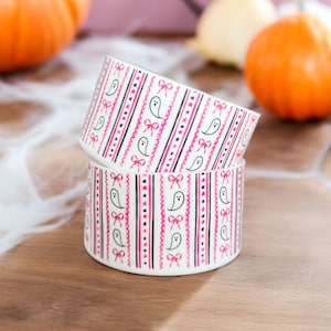 Pink Ghost Bow Silicone Boot, Halloween Silicone Cup Boot, Stanley Cup Boot, 40oz quencher boot, Halloween Silicone Boot, Coquette Ghosties
